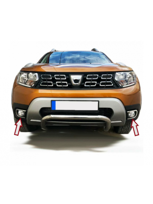 Nerezové rámečky předních mlhovek Dacia Duster 2